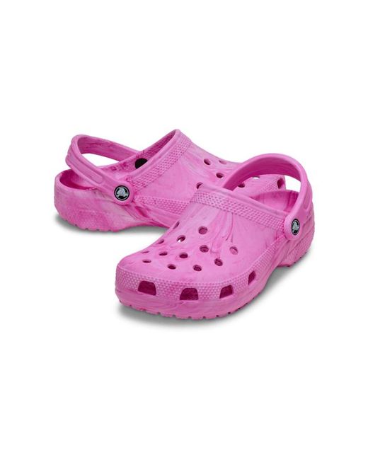 CROCSTM Purple Classic Watercolor Marbled Clog