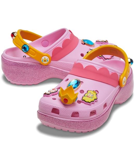 CROCSTM Pink Princess Peach Classic Platform