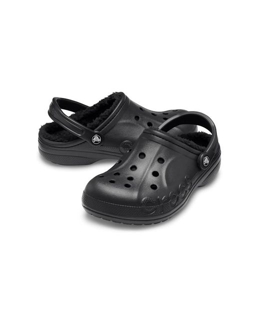 CROCSTM Black Classic Lined Clogs for men