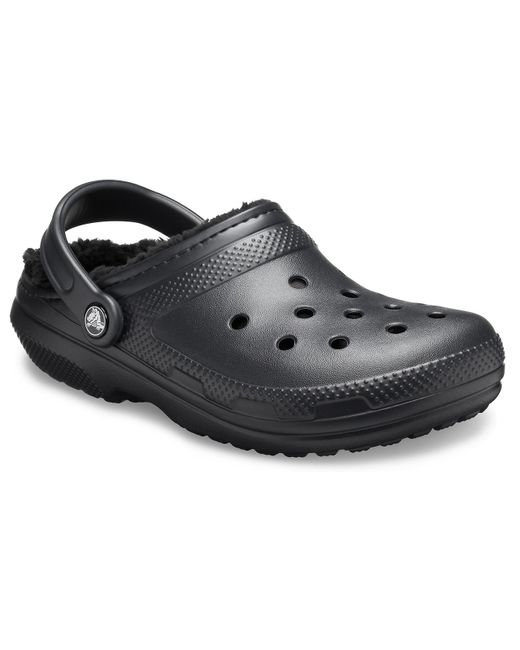 black lined crocs