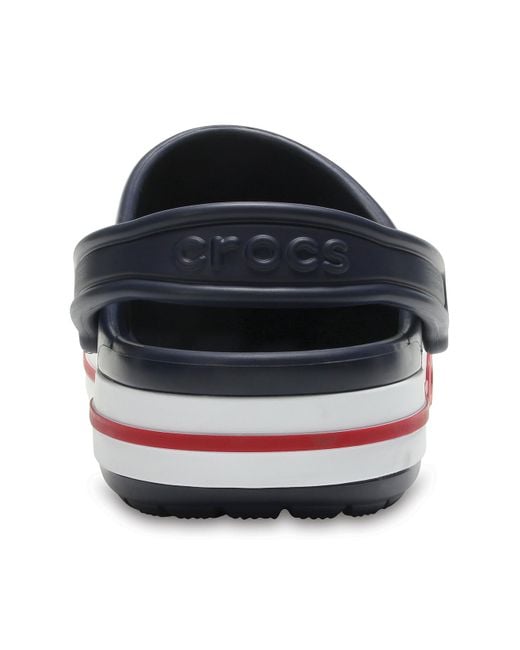 navy pepper crocs
