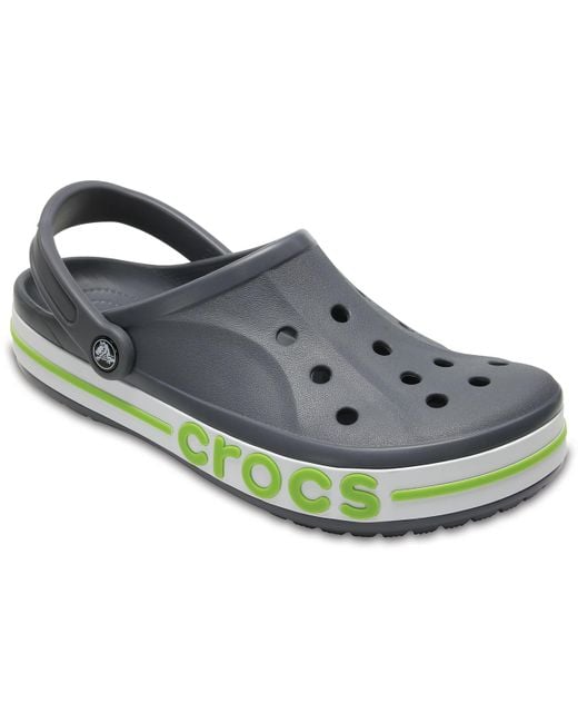 crocs gray and green