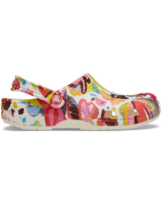 CROCSTM Black Classic Painted Floral