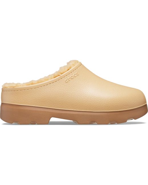 CROCSTM Black Dylan Lined Clog; Cognac