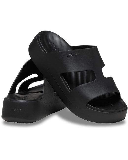 CROCSTM Black Getaway Platform H-Strap
