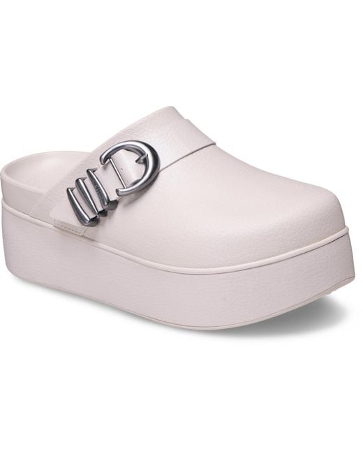 CROCSTM Black Dylan Platform Boho Buckle Clog
