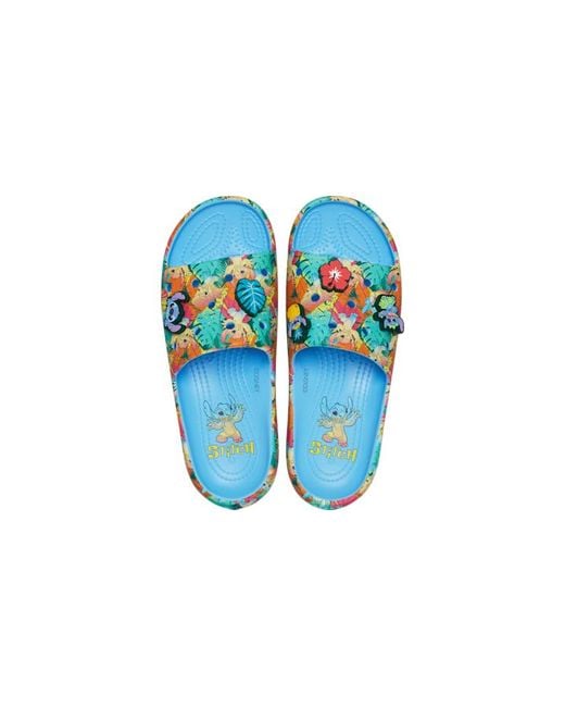 CROCSTM Black Disney Stitch Classic Slide; Oxygen