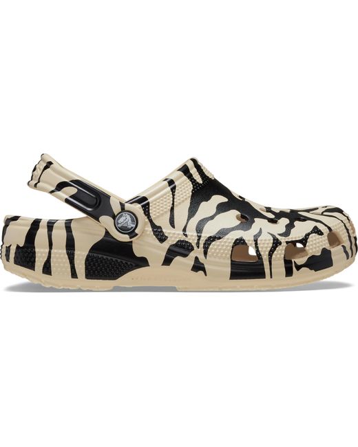 CROCSTM Black Classic Woodcut Floral