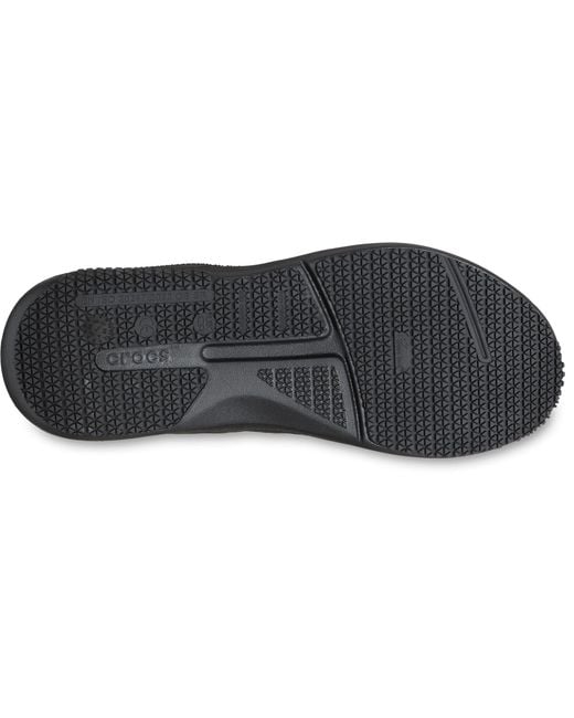 CROCSTM Black On The Clock Work Sneaker Wide