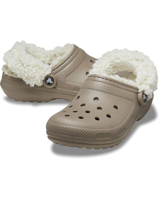 CROCSTM Black Classic Fleece Lined Clog; Mushroom