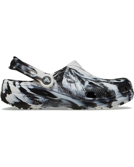 CROCSTM Black Classic Marbled Clog