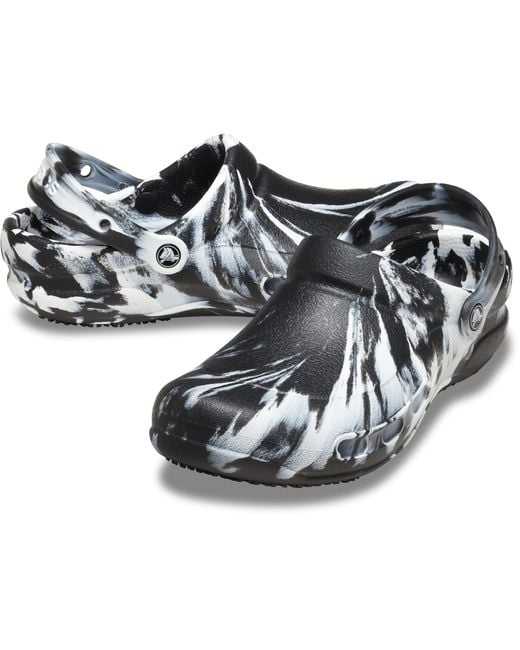 CROCSTM Black Bistro Marbled Work Clog