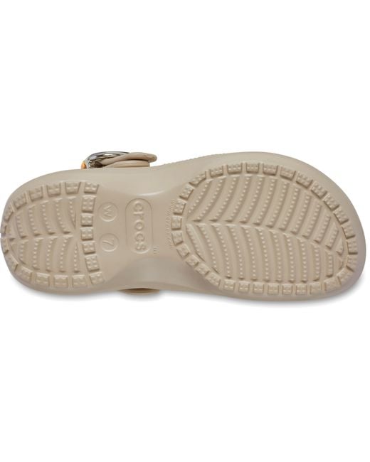 CROCSTM Black Classic Platform Dipped Buckle Clog