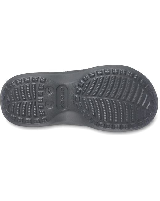 CROCSTM Black Saturday Platform Dipped Buckle Sandal