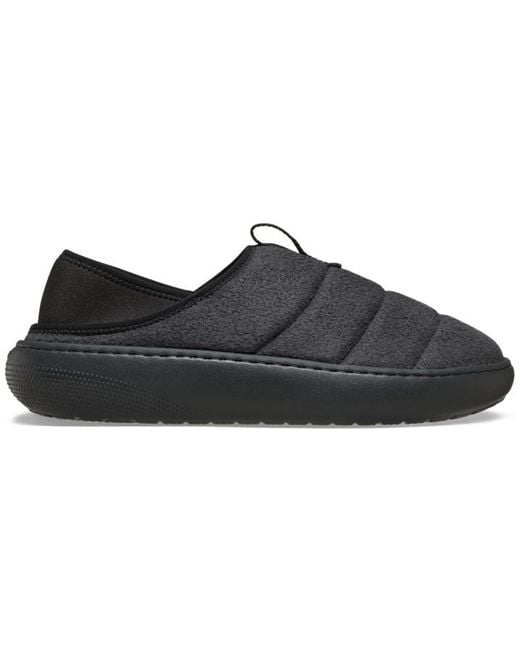 CROCSTM Black Classic Vegan Suede Moc