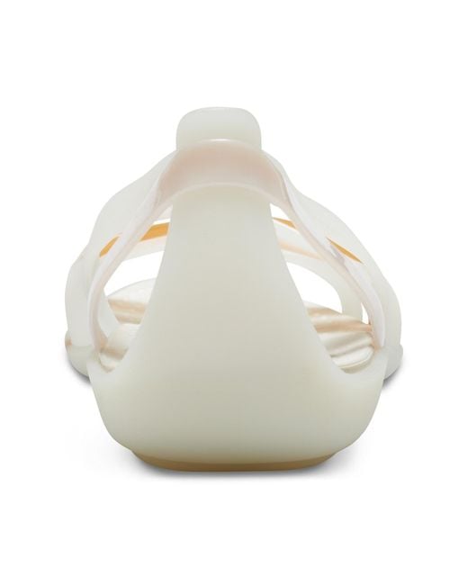 Crocsâ¢ Isabella Huarache 2 Flat Open Toe Sandals in Oyster/Oyster (Natural) - Save 34% - Lyst