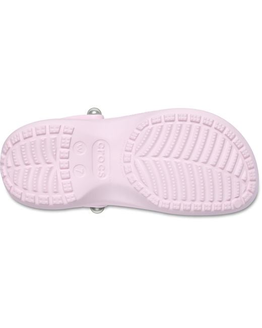 Crocs™ Classic Platform Pearl Clog in Black | Lyst