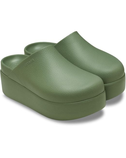 CROCSTM Green Dylan Platform Clog