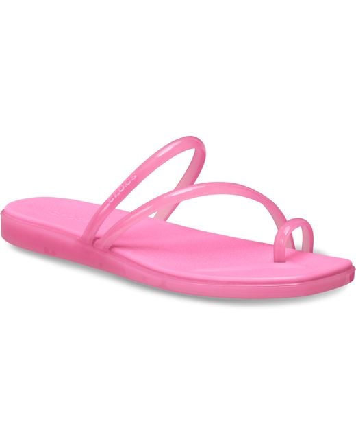 CROCSTM Black Miami Toe Loop Jelly Sandal
