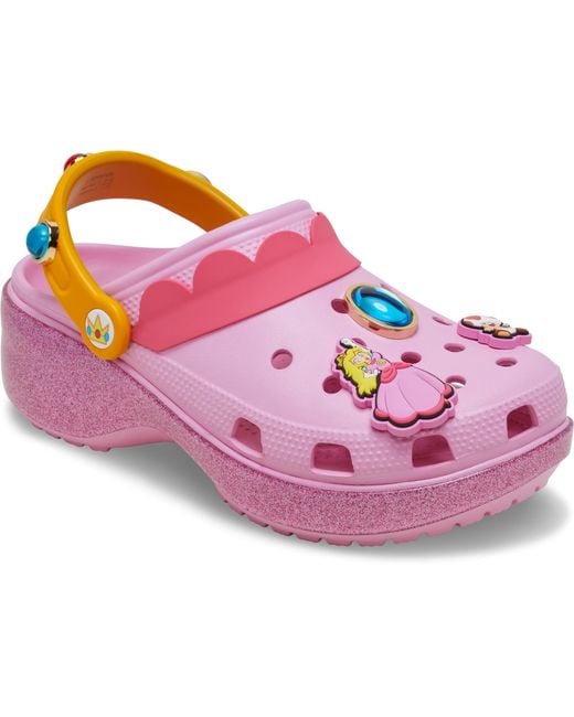 CROCSTM Pink Princess Peach Classic Platform