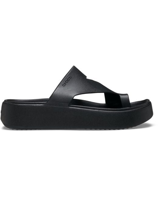 CROCSTM Black Getaway Platform Toe Loop