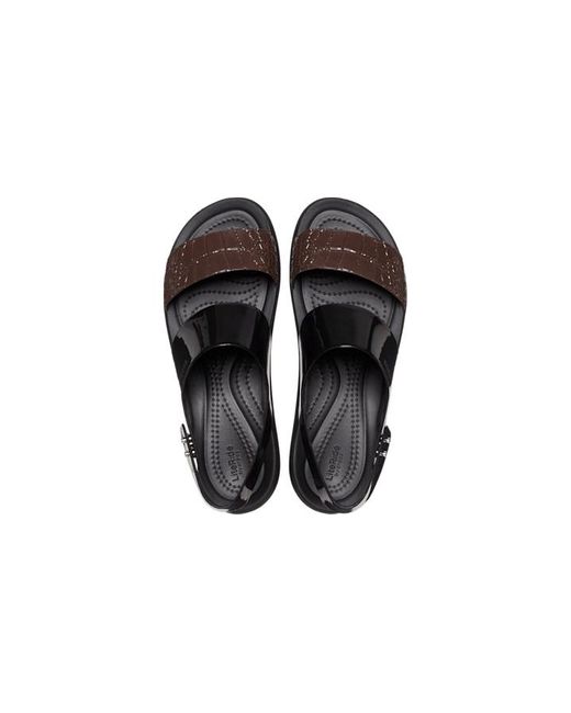 crocs brooklyn low wedge black