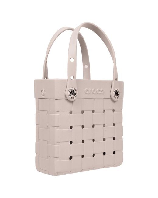 CROCSTM Pink Small Basket Woven Tote