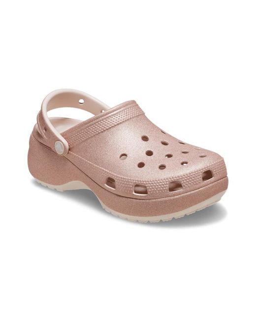 CROCSTM Black | damen | classic platform glitter | clogs | | 34