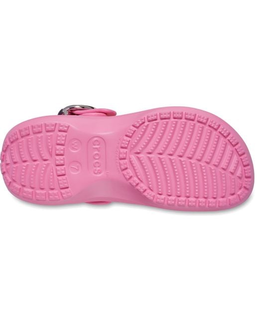 CROCSTM Pink Classic Platform Dipped Buckle
