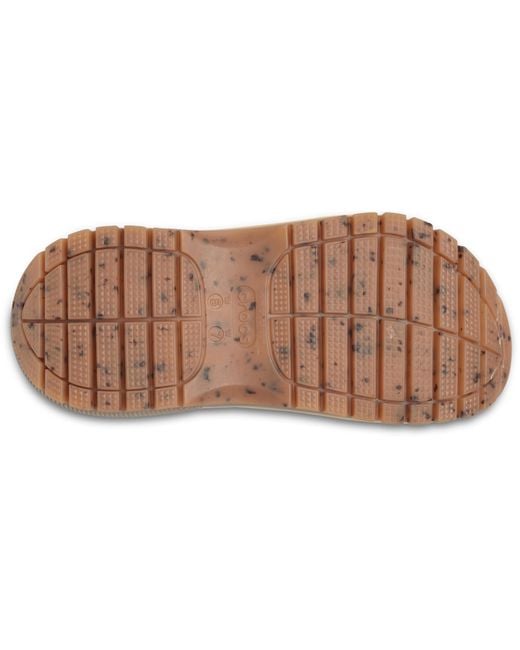CROCSTM Black Mega Crush Clog; Almond Tint Multi