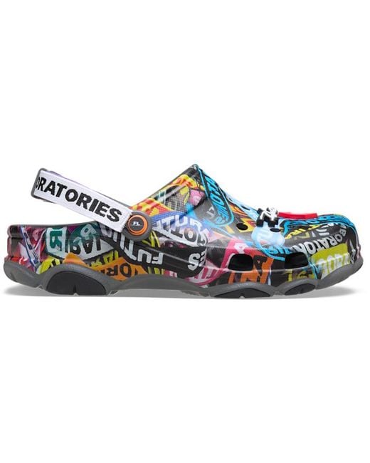 CROCSTM Black Futura Laboratories X All Terrain Flanyard Clog