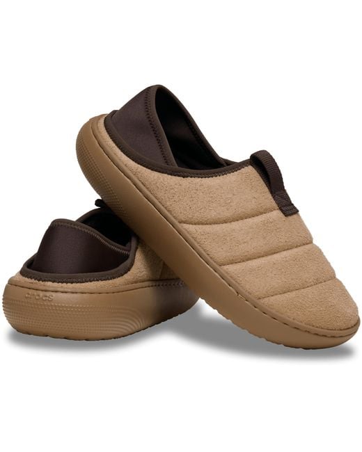 CROCSTM Black Classic Vegan Suede Moc