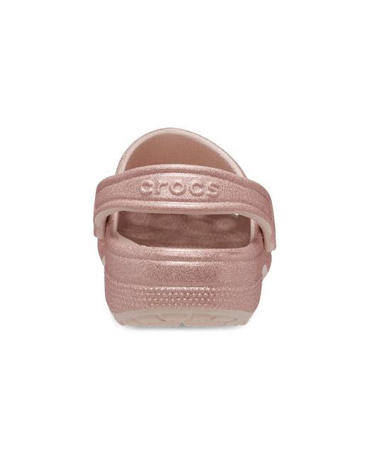 CROCSTM Black Classic glitter clogs