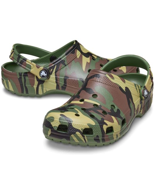 CROCSTM Black Classic Camouflage Clog; Army Multi