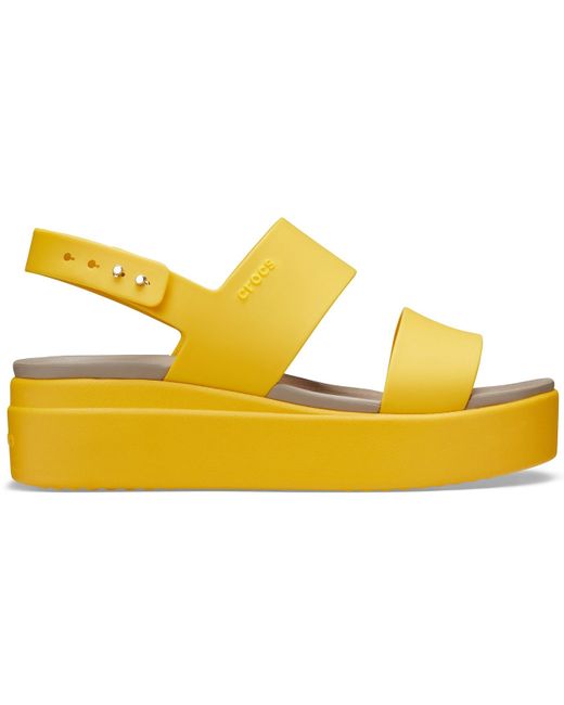 CROCSTM Yellow Brooklyn Low Wedges