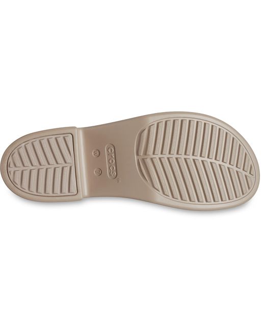 CROCSTM Black Brooklyn Frosted Slide Heel; Taupe