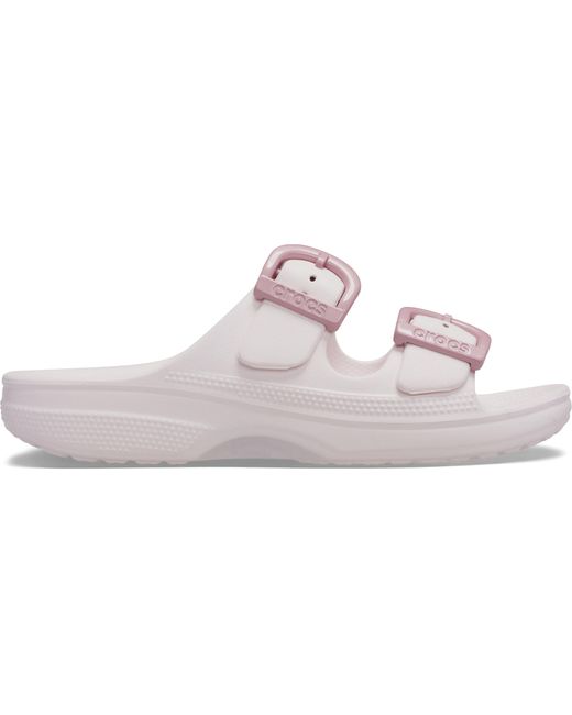 CROCSTM Black Saturday Enamel Buckle Sandal