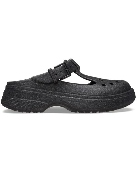 CROCSTM Black Classic Mary Jane Glitter Clog