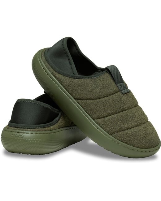 CROCSTM Green Classic Vegan Suede Moc