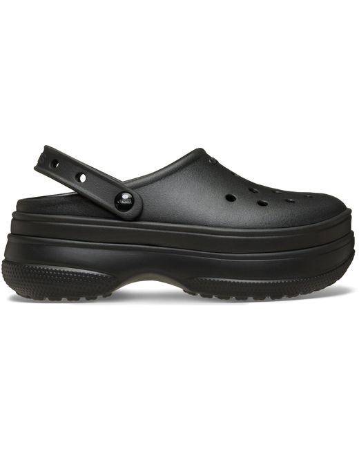 CROCSTM Black Classic Stacked Clog