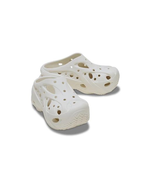 Caged Sabots Femmes Chalk CROCSTM en coloris Black