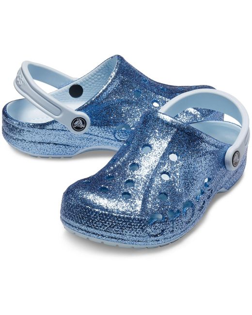 Crocs™ Mineral Blue Baya Glitter Clog | Lyst