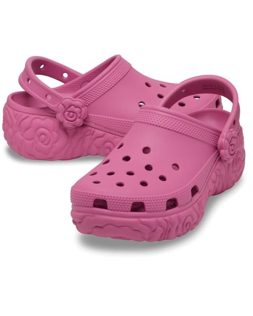 CROCSTM Purple Classic Platform Bloom