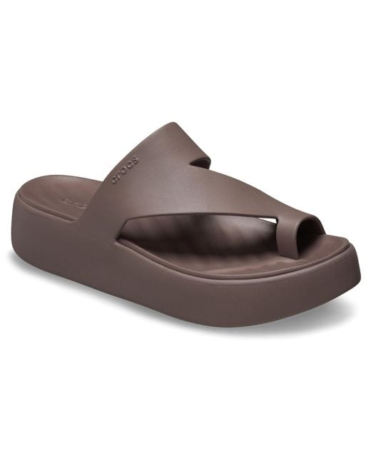 CROCSTM Black Getaway Platform Toe Loop