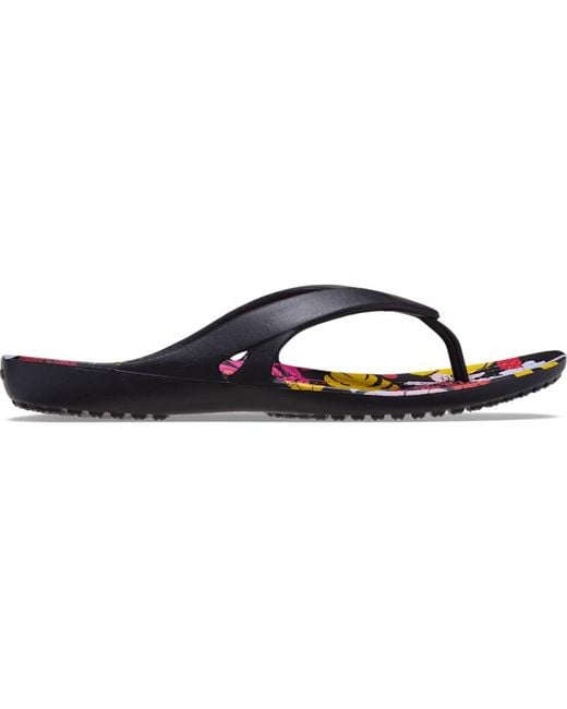 CROCSTM Black Kadee Ii Tropical Floral Flip