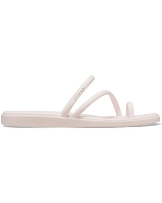 CROCSTM Black Miami Toe Loop Sandal; Chalk