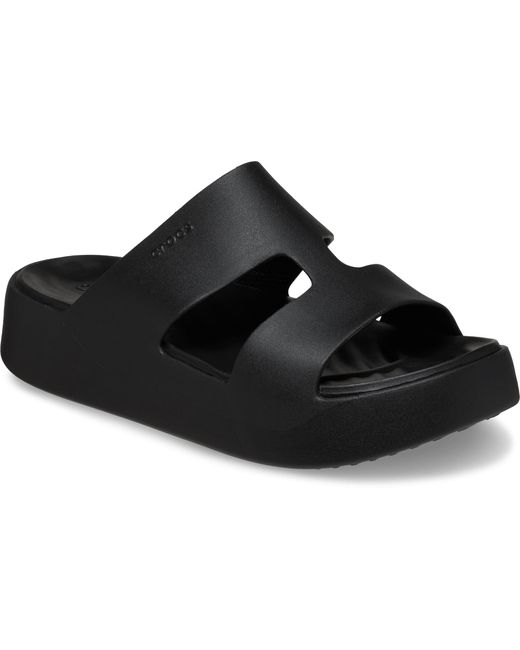CROCSTM Black Getaway Platform H-Strap