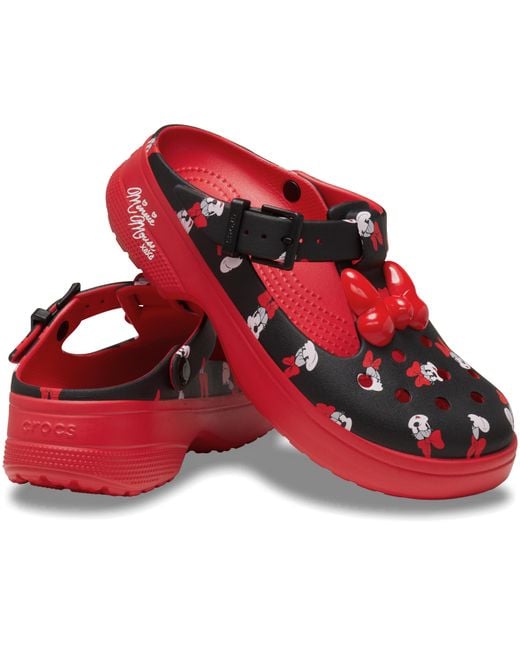CROCSTM Black | unisex | minnie mouse mary jane | clogs | rot | 36