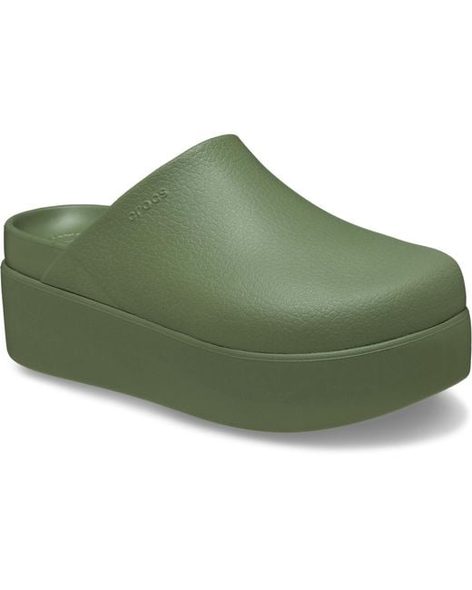 CROCSTM Green Dylan Platform Clog