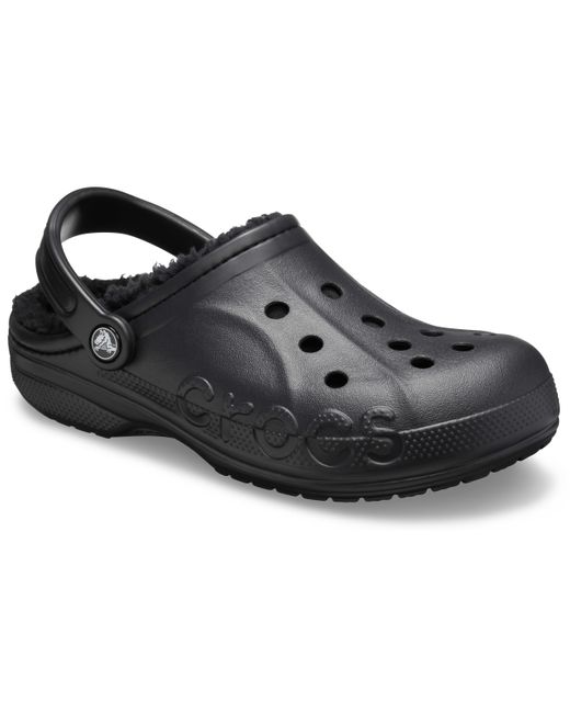 CROCSTM Black Classic Lined Clogs for men